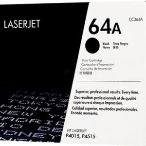 HP 64A Black Original LaserJet Toner Cartridge, CC364A