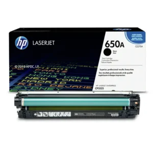 HP 650A Black Laser-jet Toner Cartridge